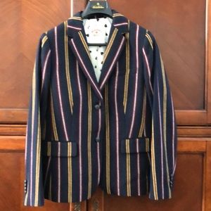 BROOKS BROTHERS ❤️ Heart Lined Striped Blazer